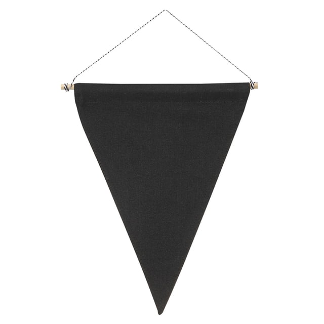 Uxcell Enamel Pin Display Banner 10" Length Canvas Pin Banner Wall Display Banner Black