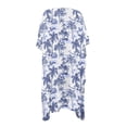 thumbnail image 2 of Xoenoiee Toile De Jouy Palm Tree Print Kimono Swimsuit Cover ups for Women Open Front Cardigan Bikini Coverups Half Sleeve Beach Cover Up Summer Swimwear Coverup, 2 of 7