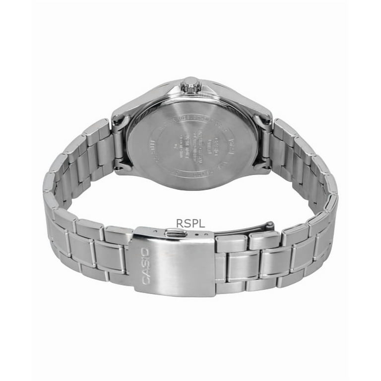 Casio Standard Analog Stainless Steel Blue Dial Solar MTS-RS100D