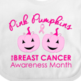thumbnail image 4 of Inktastic Pink Pumpkins for Breast Cancer Awareness Boys or Girls Baby Bib, 4 of 4
