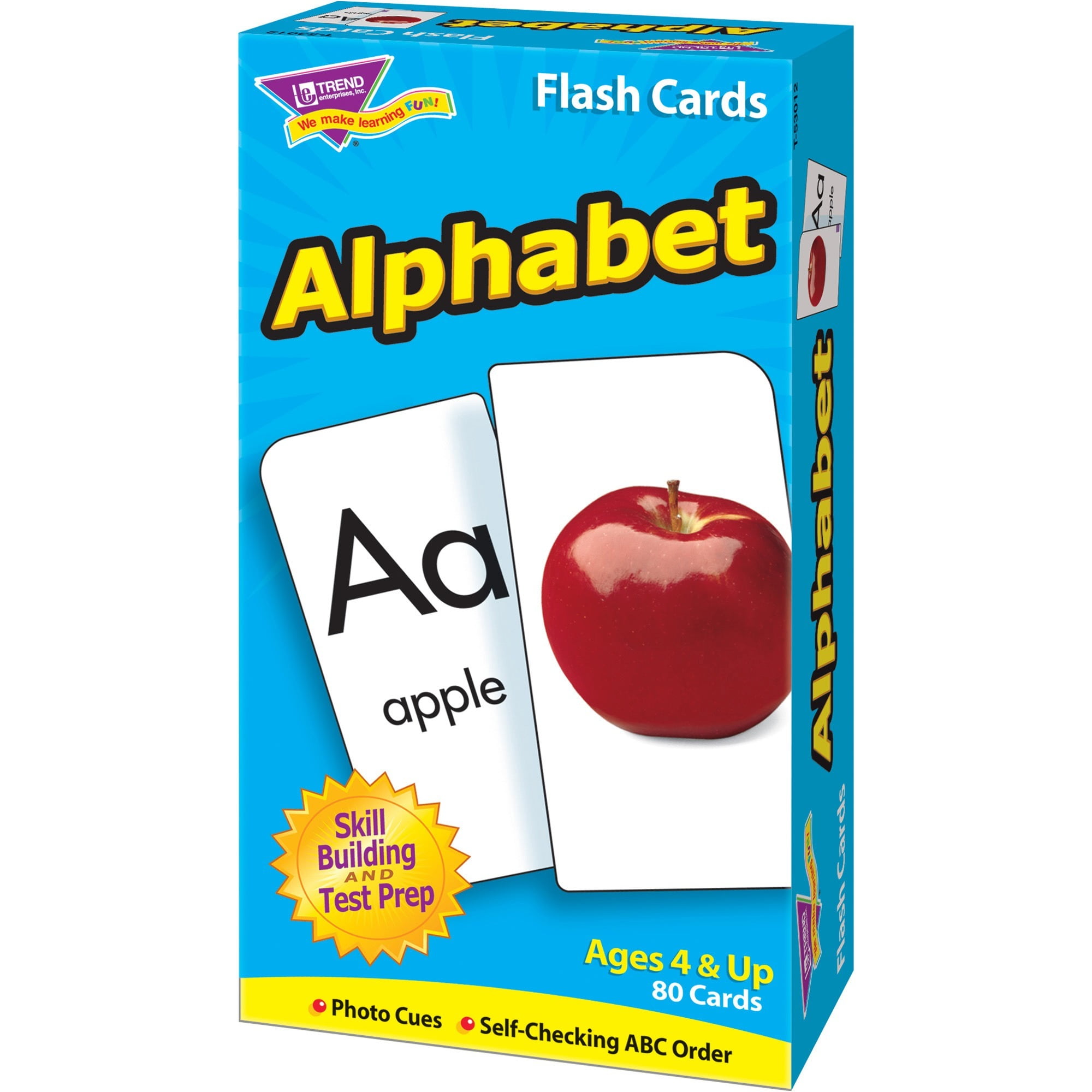 Trend Enterprises T-53012 Flash Cards Alphabet-80/Box
