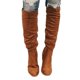 thumbnail image 3 of Women Suede Boots for Winter Over Knee Long Boots with Thick Heel Easy to Put on Fashionable, 3 of 5
