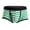 Green, variant on Men's Striped Print Low-Rise Boxer Briefs Lightweight Breathable Stretch Short Length Panties Soft Comfortable Fabric U Raised Bag Tight Stylish Underpants Black S