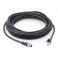 thumbnail image 2 of SZRMCC Cable Ethernet M12 Código D 4 pines macho a conector RJ45 Cable de red impermeable blindado Cat5e de alta flexibilidad para sensor de cámara industrial (15 m negro), 2 of 4