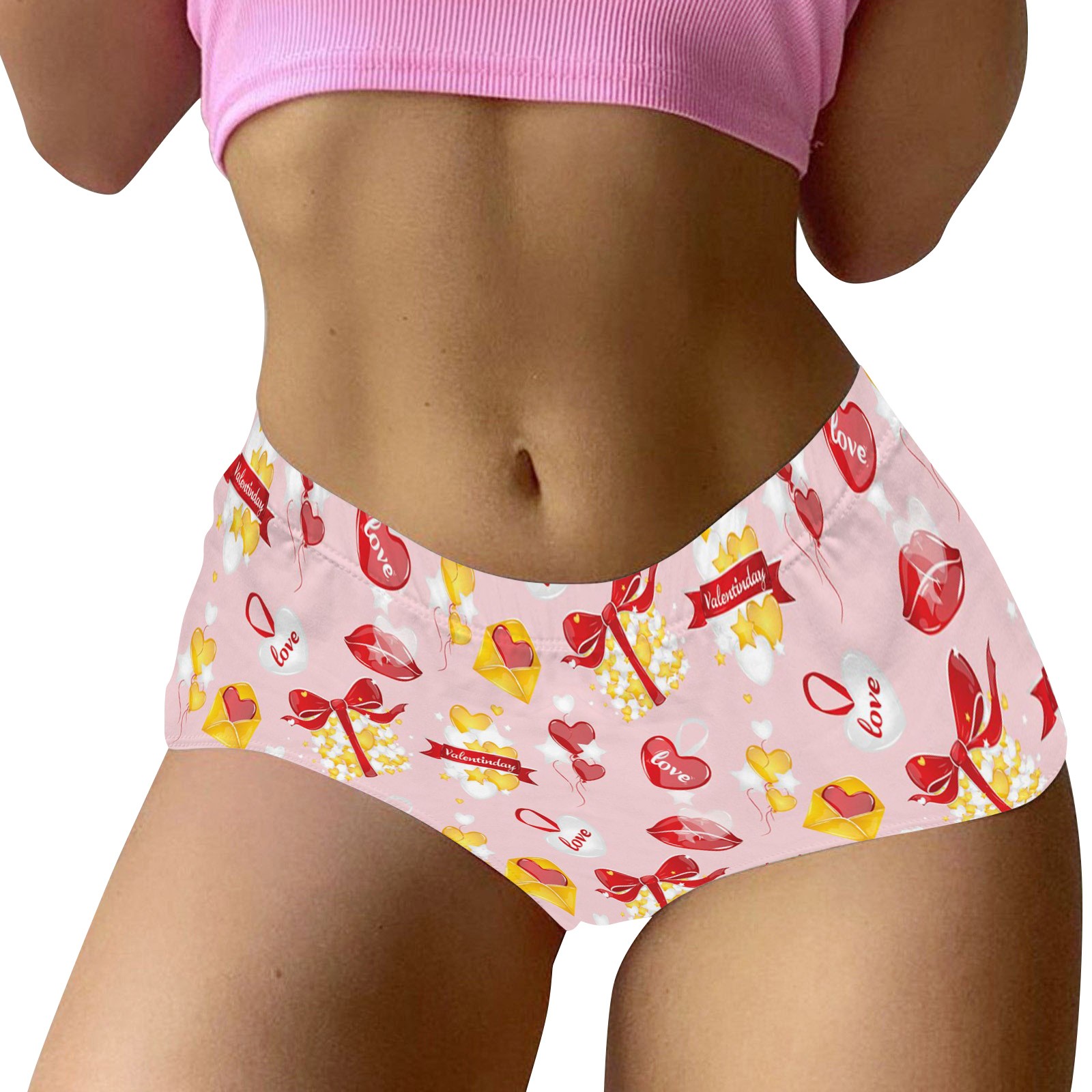 240 Bulk Women's Heart Design Underwear Assorted Colors And Sizes - at 