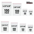thumbnail image 5 of Suizaomo 900Pcs Small Pastic Bags for Jewelry,8 Assorted Sizes,Clear Zipper Bags Mini Baggies for Storage, 5 of 8