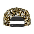 thumbnail image 4 of Daiia Leopard print Flat Bill Hats Flat Brim Trucker Cap Baseball Cap Adjustable Classic Low Profile Hat Unconstructed Plain Cap, 4 of 9