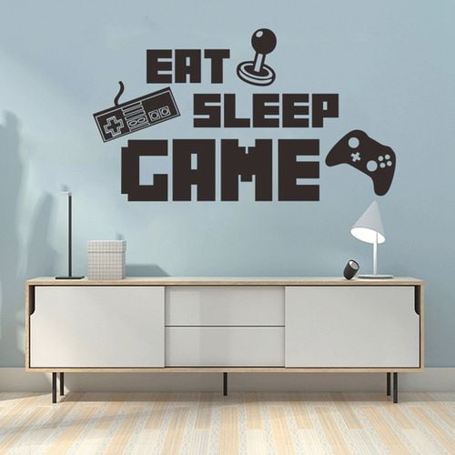 EAT SLEEP GAME xbox 360 video gamer boys girls gaming wall art sticker decal 