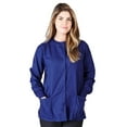 thumbnail image 4 of Natural Uniforms Women's Scrub Jacket Warm Up Lightweight Medical Scrub Jacket - Pack of 12 Set (True Navy Blue, Large), 4 of 6