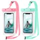 thumbnail image 1 of Funda impermeable para teléfono CACOE, flotante, universal, paquete de 2, 1 of 7