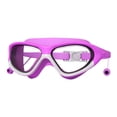 thumbnail image 2 of Gafas de natación para niños, gafas con tapones para los oídos, gafas de agua profesionales con vista panorámica, gafas de natación para esnórquel, Púrpura, 2 of 8