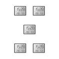 thumbnail image 1 of Inteprter Never Be Late Again Despertadores digitales con múltiples alarmas Reloj digital atemporal Wall Silent black 8218 Type2 NO2, 1 of 6