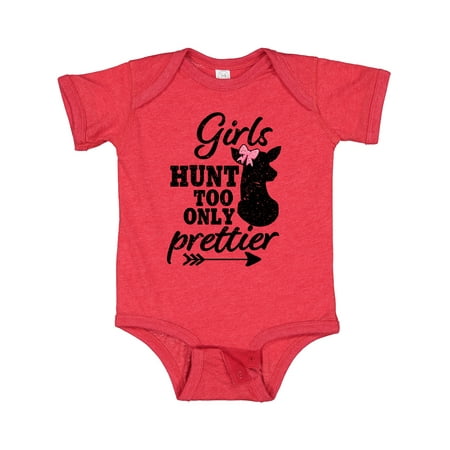 

Inktastic Hunting Girls Hunt Too Only Prettier with Doe and Arrow Gift Baby Girl Bodysuit