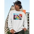 thumbnail image 2 of Image Conscious Super Cows Sweatshirt Mens -Porter Hastings Designs, Male XX-Large, 2 of 4