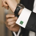 thumbnail image 2 of Minecraft Creeper Gunmetal Cufflinks, 2 of 5