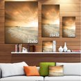 thumbnail image 2 of Designart - Beautiful Brown Beach at Sunset - Large Beach Canvas Wall Art, 2 of 2