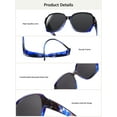 thumbnail image 6 of TINHAO Polarized Sunglasses Fit Over Glasses for Women Oversized Square Ladies Shades with UV400 Protection, 6 of 7