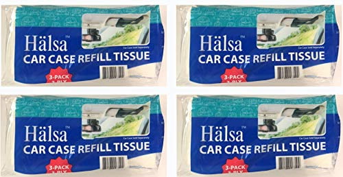 4 Bags Total of 12 Refills Details about   Halsa Auto Visor Tissue Refills for Tempo Visor 