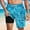 001Sky Blue, variant on Mens Hawaiian Beach Shorts Trendy Elastic Waist Athletic Short with Lined Bottoms Loose Comfy Crop Sweatpant