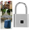thumbnail image 4 of USB Smart Lock, Rechargeable Quick Unlock IP56 Waterproof Fingerprint  Anti Theft Zinc Alloy  For Warehouse For Cabinet For Yard Silver, 4 of 8