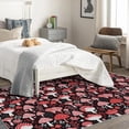 thumbnail image 4 of Mushroom Rugs for Living Room Bedroom - Floral Rug 6x8 - Cute Carpet for Home Decor - Washable Non Slip Patterned Indoor Large Area Rug - Soft & Low Pile (ZK&883), 4 of 7