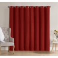 thumbnail image 2 of VCNY Home Polyester Blackout Grommet Curtain Pair, Red, 1" x 52", Set of 2, 2 of 6
