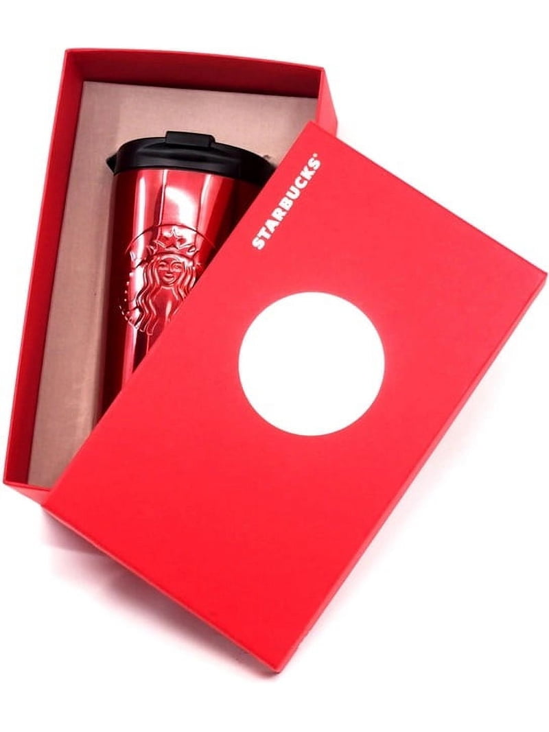 Starbucks Stainless Steel Red Tumbler, Insulated Double Wall, 16Oz
