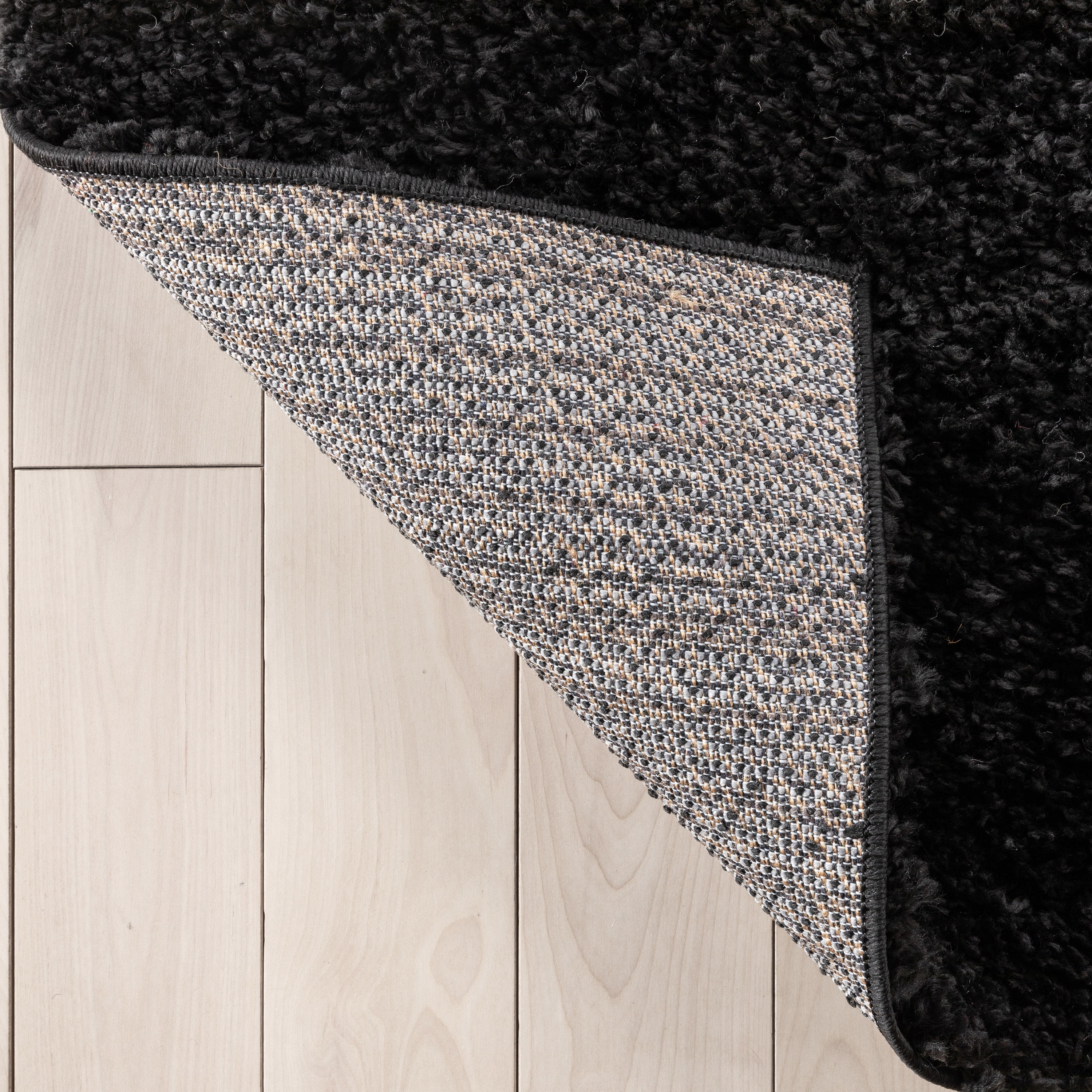 Well Woven Elle Basics Emerson Modern Textured Black 3'11" x 5'3" Area Rug