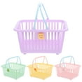 thumbnail image 1 of BRIGHTFUFU Cesta de plástico multifuncional de 4 PCS Pequeña cesta de compras para niños adorables Cesta de almacenamiento de juguetes, 1 of 8