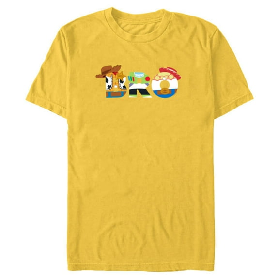 Disney and Pixar’s Toy Story Bro Brother Family Birthday - Short Sleeve Blended T-Shirt for Adults - Customized-Yellow