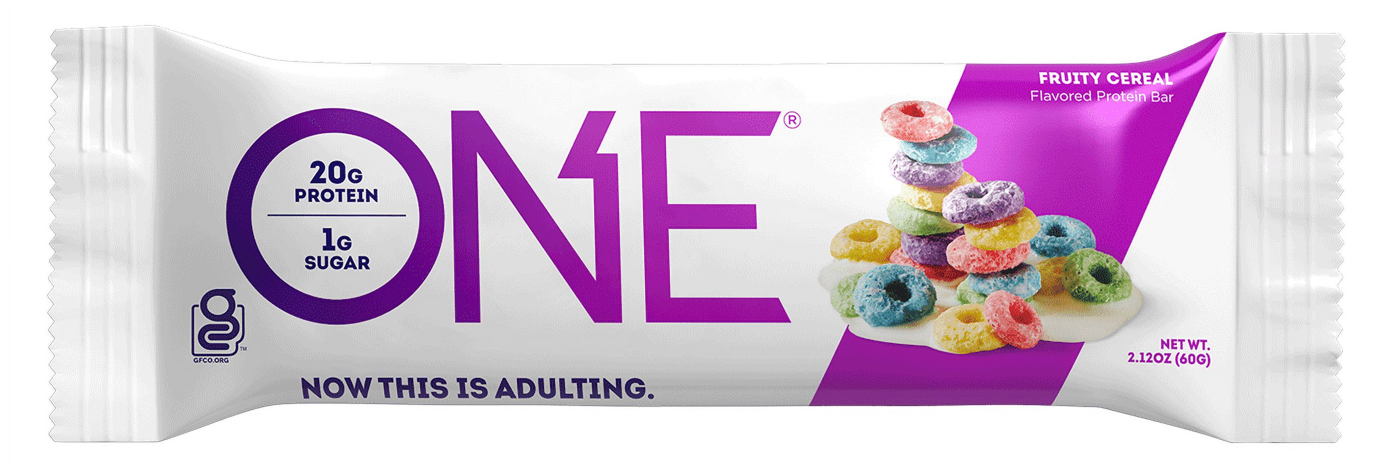 One Protein Bar, Fruity Cereal, 20g Protein, 4 Ct - image 2 of 5