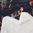 thumbnail image 3 of Erosebridal Colorful Beetle Fleece Blanket 40x50,Flying Bugs Sherpa Throw,Insect Decor,Lightweight, 3 of 7