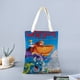thumbnail image 2 of We're Back Bolso de tela con estampado de lienzo para mujer, bolsa de compras reutilizable y estética, con cremallera interior, regalo para mujer,38*45cm., 2 of 6