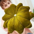 thumbnail image 5 of 18 Inch Velvet Round Throw Pillow case, Decorative Shaped Cushion For Sofa,Couch,Vanity Chair, Bed, Living Room Accent,Soft Home Decor Pillow(Style G), 5 of 5