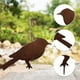 thumbnail image 4 of Decorative Rust, 4 Patina Metal Bird Stakes, Garden Decoration, Rust Look with Screw Thread, Metal Bird Tree Stake for Wood, Fence Figures, Garden Dec, 4 of 5