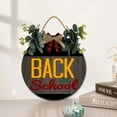 thumbnail image 2 of Eveokoki 11" Rustic Sign Back To School Sign Door Decor Wooden Front Door Hanger Wall Art Door Hanging Fall Winter Farmhouse Indoor Outdoor Home Porch Yard Decor, 2 of 5