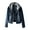 Dark Blue, variant on jsaierl Fashion Women Plus Velvet Long-sleeve Slim-fit Hooded Jacket Denim Blouse Coat