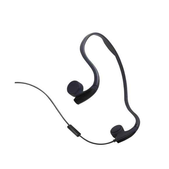 thinsony Casque Filaire à Conduction Osseuse Contrôle Vocal pour Course Sport Extérieur Noir