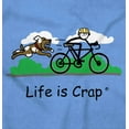 thumbnail image 2 of Chased By Dog Bicycle Biker Funny Men's Graphic T Shirt Tees Brisco Brands L, 2 of 6