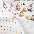 thumbnail image 4 of Homewish Cute Gnome Twin Duvet Cover For Kids,Kawaii Cartoon Themed Twin Bedding,White,Polkadot Reversible,2 Pieces,1 Duvet Cover and 1 Pillowcase, 4 of 6