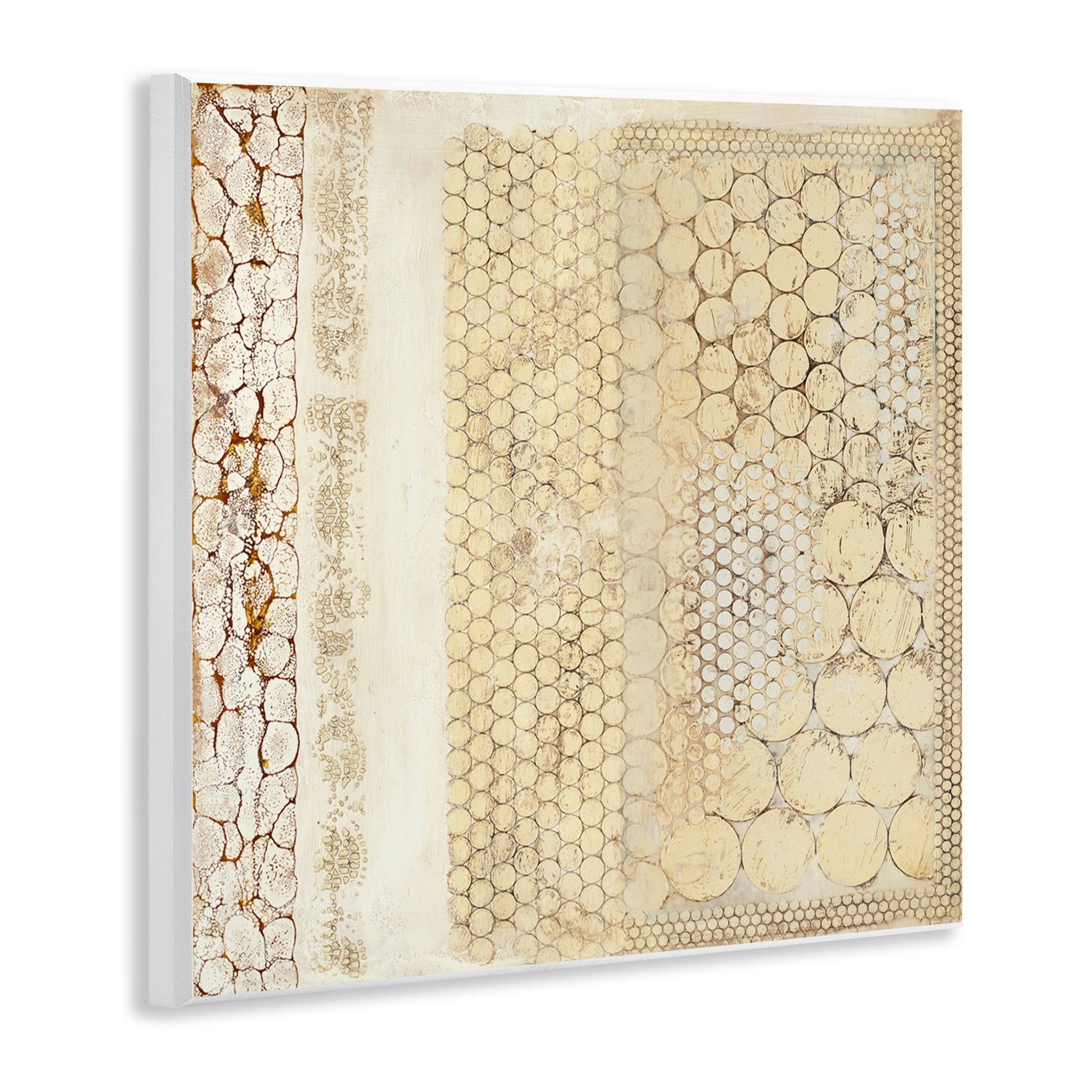 Stupell Industries Rustic Country Geometric Abstract Painting Unframed Art Print Wall Art, 12 x 12