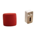 thumbnail image 1 of Escabel,Reposapiés pequeño,taburete otomano,sofá,taburete de té,Reposapiés Cubo Taburete Taburete para Dormitorio Baño,caja de pañuelos,Funda para caja de pañuelos de cuero sintético, 1 of 8