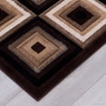 thumbnail image 5 of Allstar Brown Squares Modern Geometric Area Rug (5' 2" x 7' 2"), 5 of 7