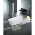 thumbnail image 2 of Kingston Brass VTRS723228 72-Inch Acrylic Oval Single Slipper Freestanding Tub with Drain in Glossy White, 2 of 8