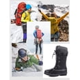 thumbnail image 6 of Women's Snow Boots, Women Waterproof Mid Calf, Anti-slip Outdoor Warm Duck Boot for Winter Hemp Black Size 6, 6 of 7
