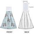 thumbnail image 4 of SKYSONIC 2 PCS Hanging Hand Towels,Cute Raccoon (3) Hand Dry Towels for Kitchen & Bathroom,Hanging Towel Set with Hanging Loop, 12"x17", 4 of 6