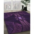 thumbnail image 3 of Ahgly Company Machine Washable Indoor Square Transitional Deep Purple Area Rugs, 6' Square, 3 of 7