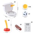 thumbnail image 4 of EASTIN Funny Toilet Trick Toy Flush Frenzy Crazy Toilet Flush Game The Flying Poop For 2 4 Players Hilarious Family Game & Joke Toys For Adults And Kids, 4 of 8