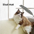 thumbnail image 4 of Pet Cat Scratches Floor Scratches Natural Sisal Hemp Cat Carpet Backrest Wear Resistant No Shavings Protection Furniture, 4 of 4