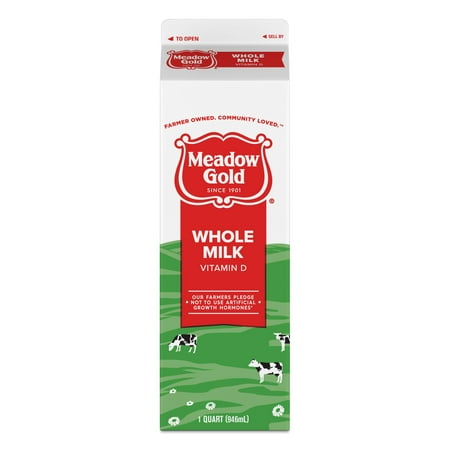 Meadow Gold Whole Milk with Vitamin D - 32 fl oz